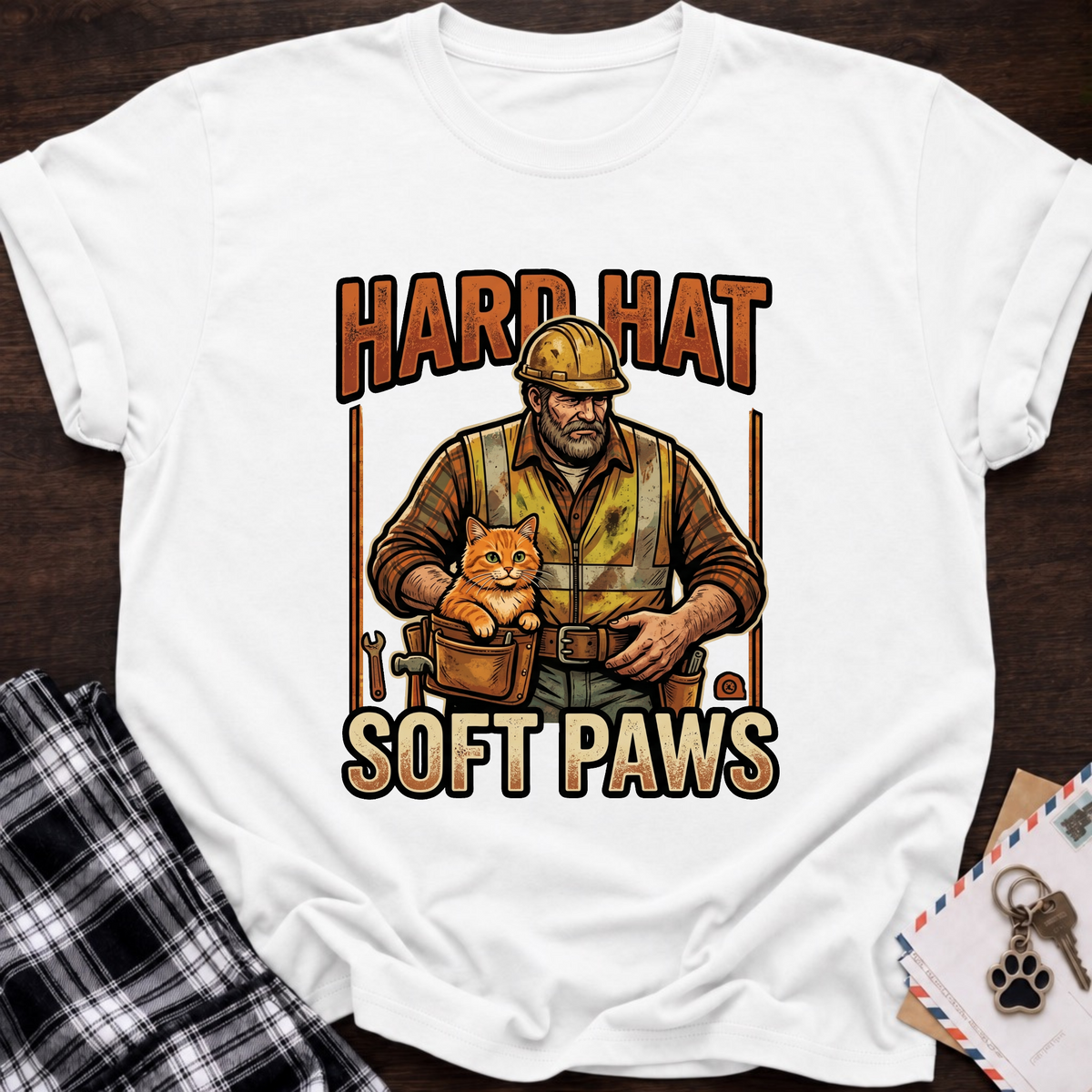 Hard Hat, Soft Paws T-Shirt