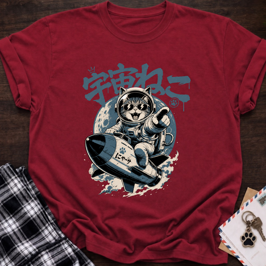 Japanese Space Cat T-Shirt