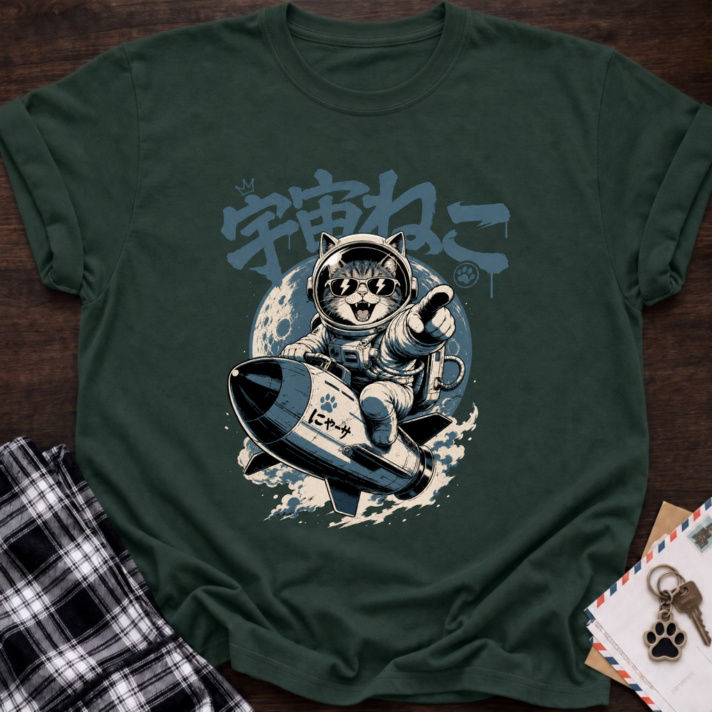 Japanese Space Cat T-Shirt