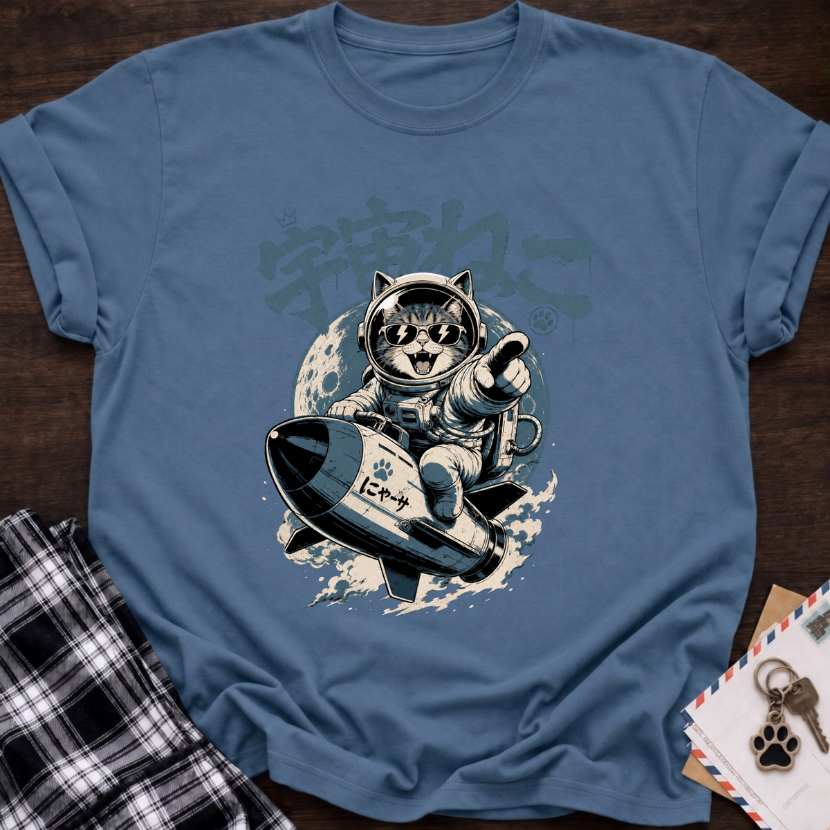 Japanese Space Cat T-Shirt
