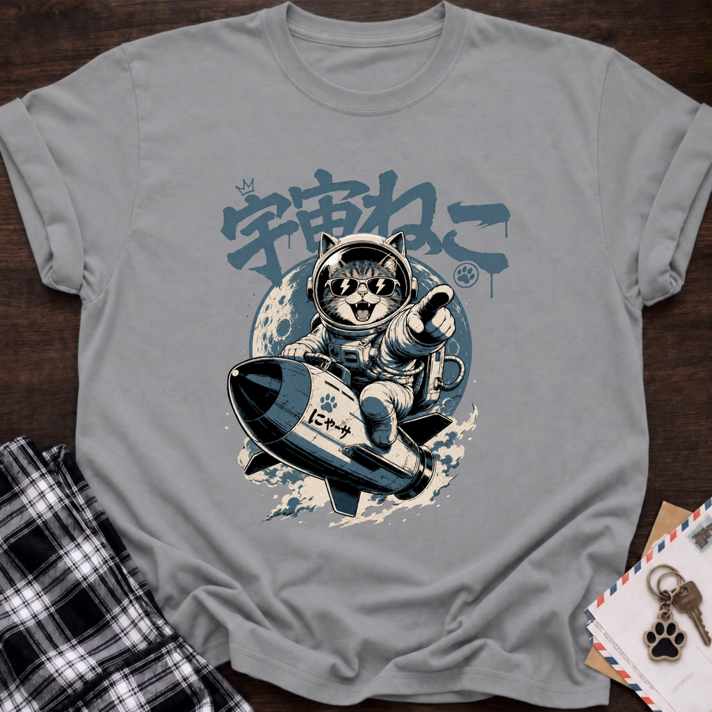 Japanese Space Cat T-Shirt