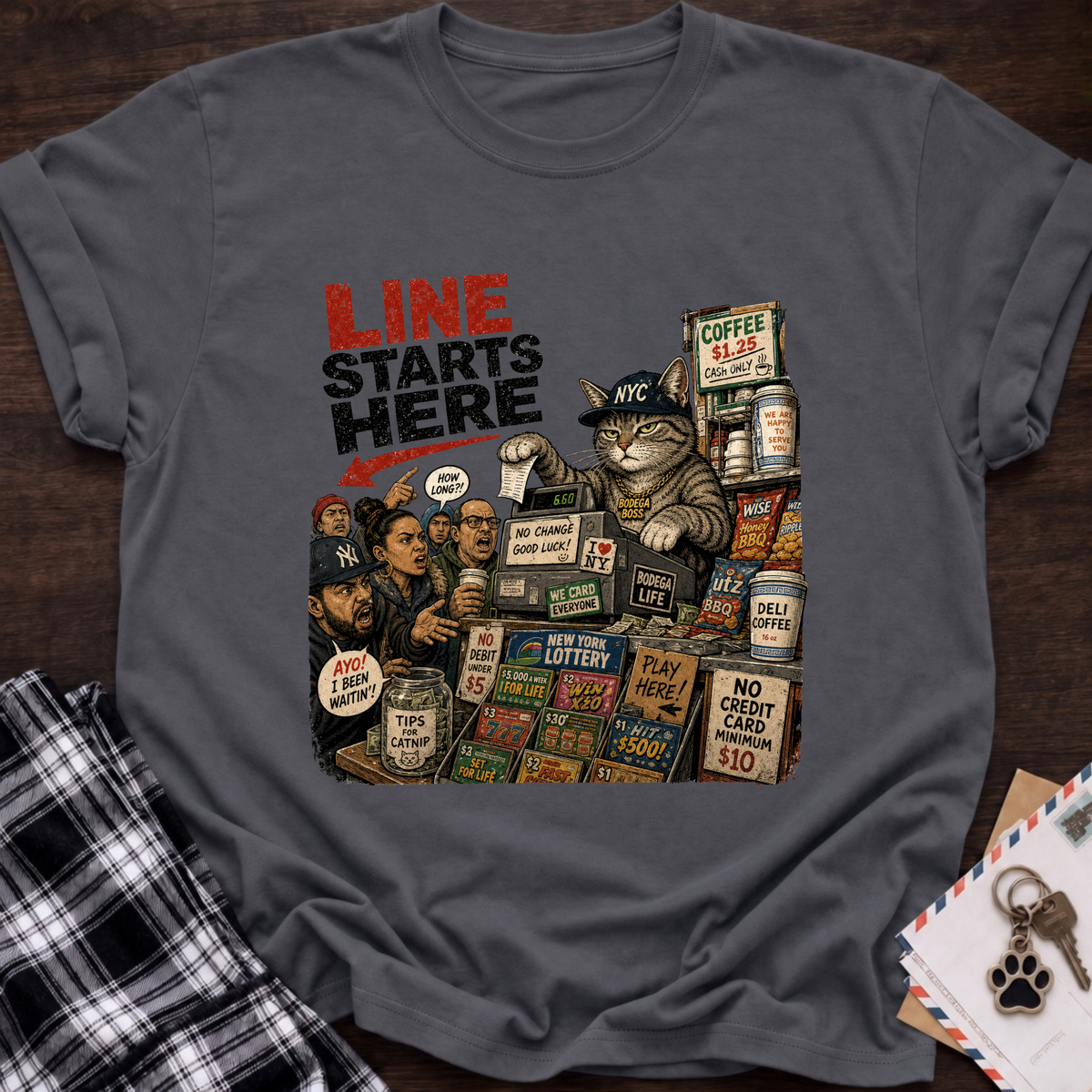 Line Starts Here T-Shirt