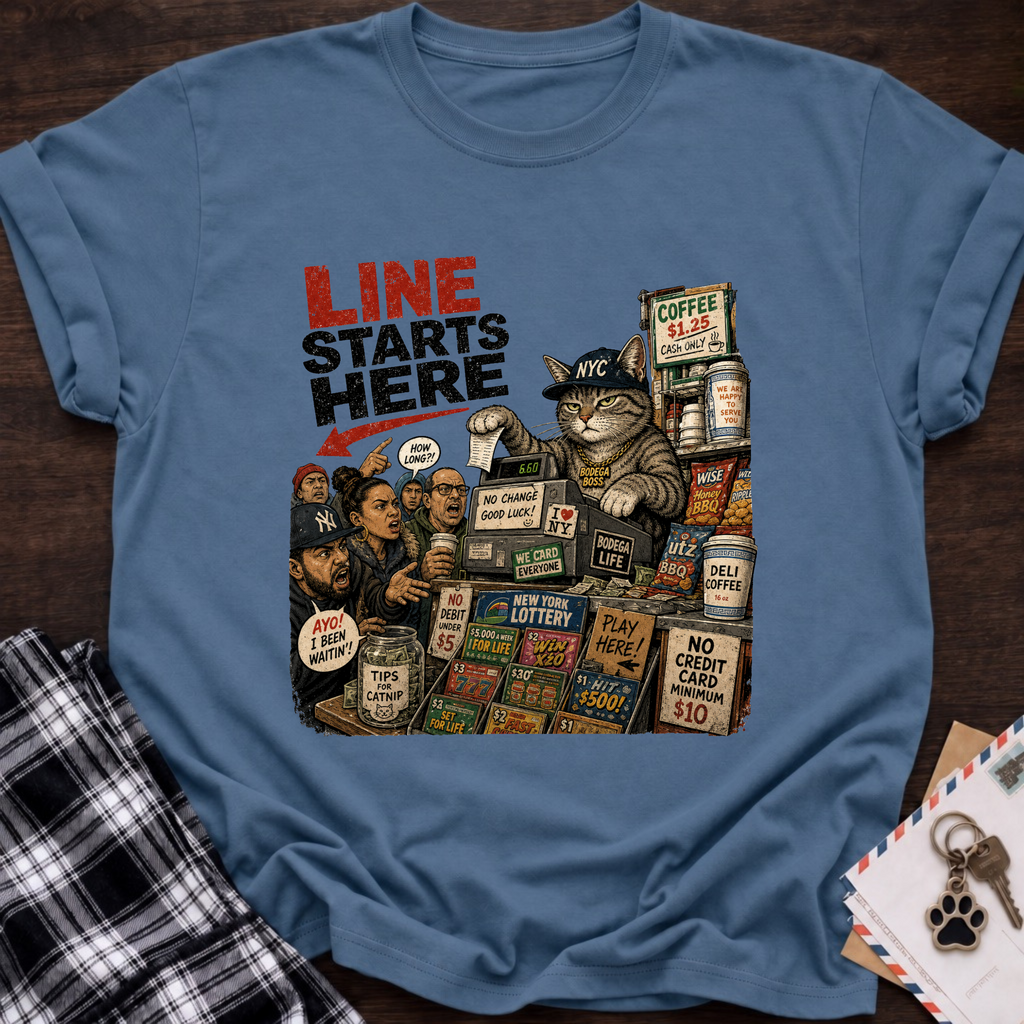 Line Starts Here T-Shirt