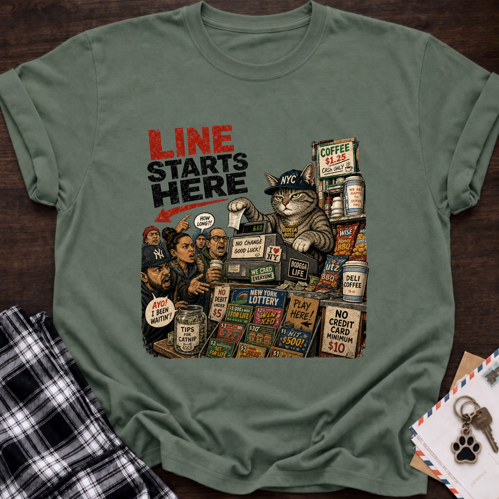 Line Starts Here T-Shirt
