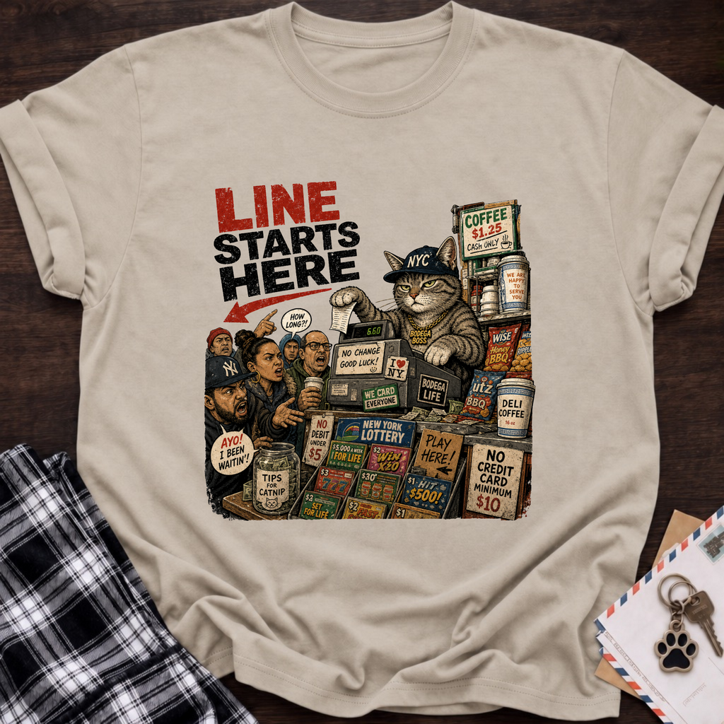 Line Starts Here T-Shirt