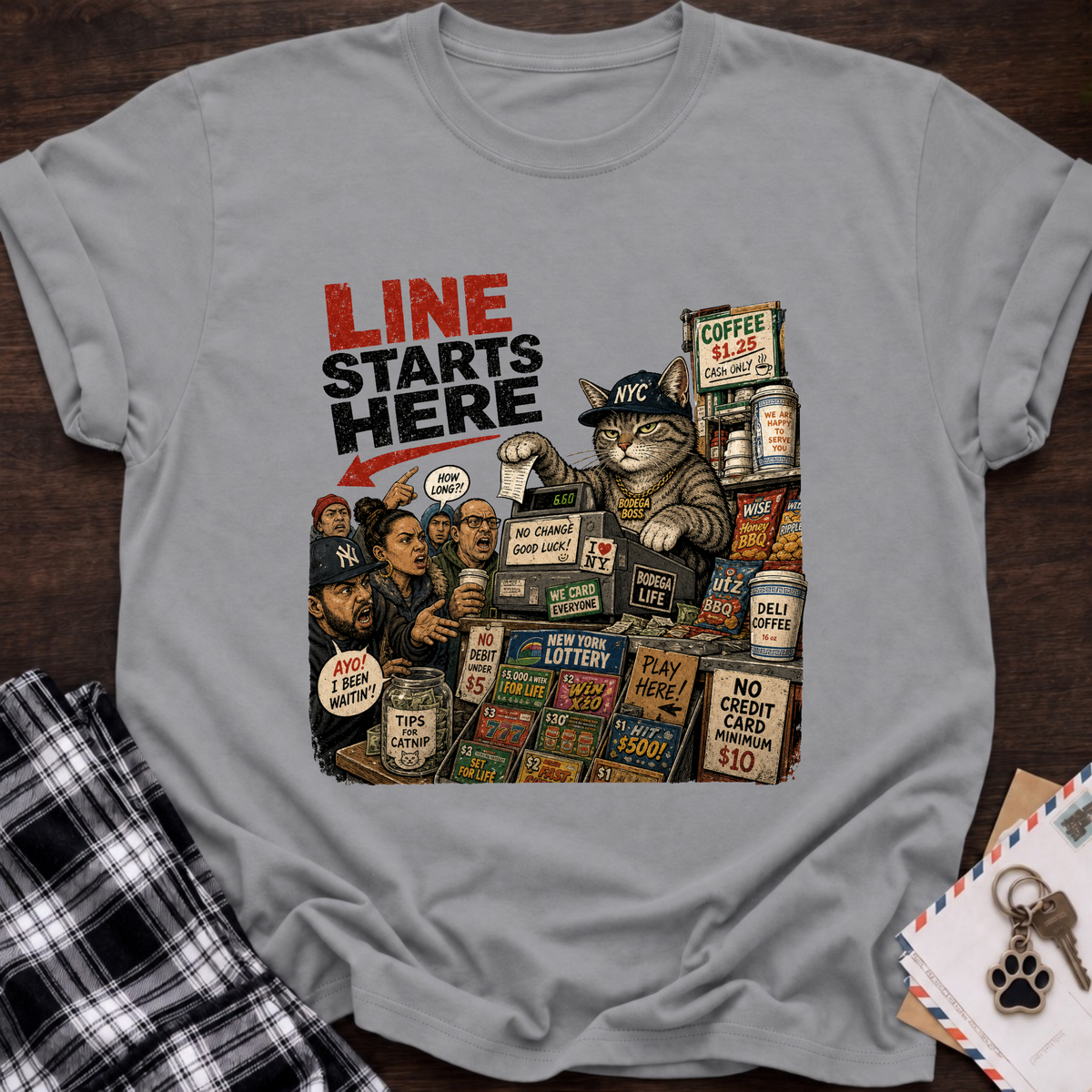 Line Starts Here T-Shirt