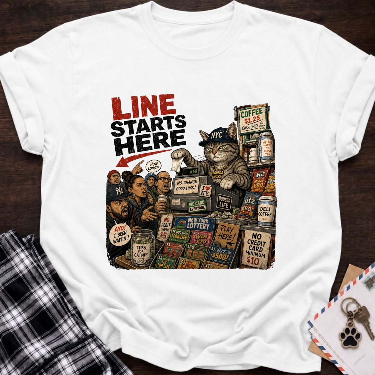 Line Starts Here T-Shirt