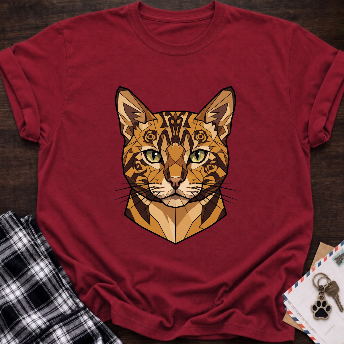 Low Poly Bengal T-shirt