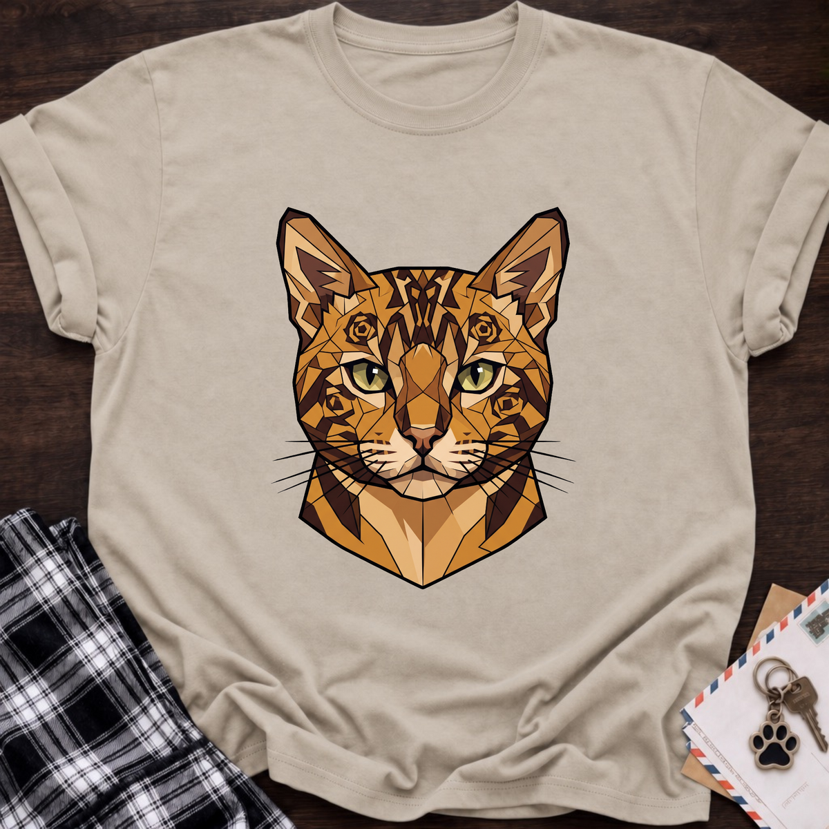 Low Poly Bengal T-shirt