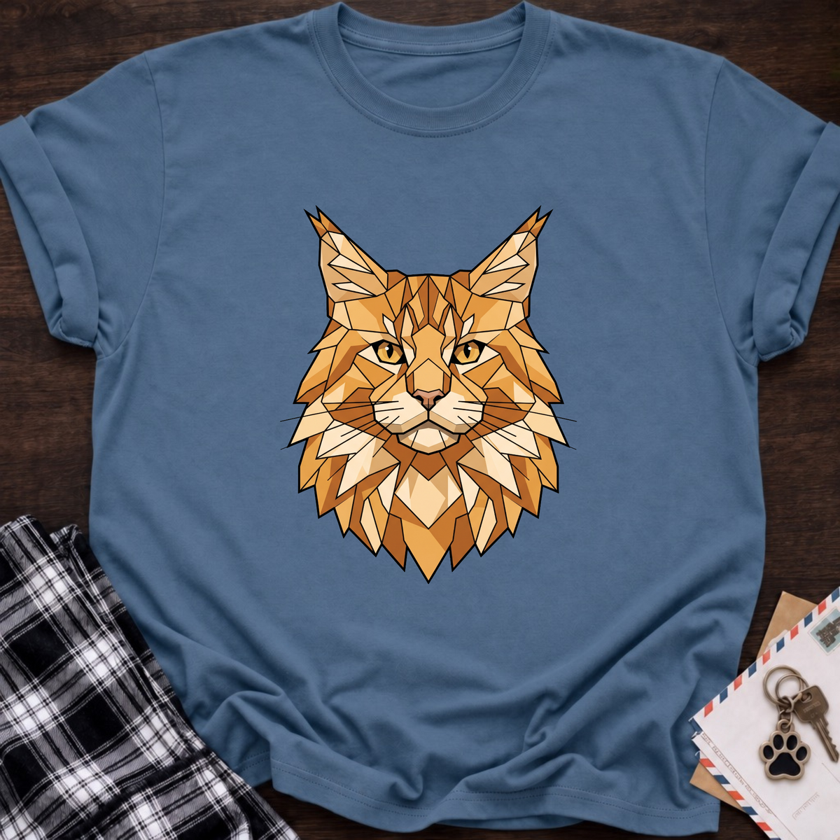 Low Poly Maine Coon T-shirt