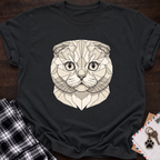 Low Poly White Scottish Fold T-shirt