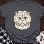 Low Poly White Scottish Fold T-shirt