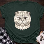 Low Poly White Scottish Fold T-shirt