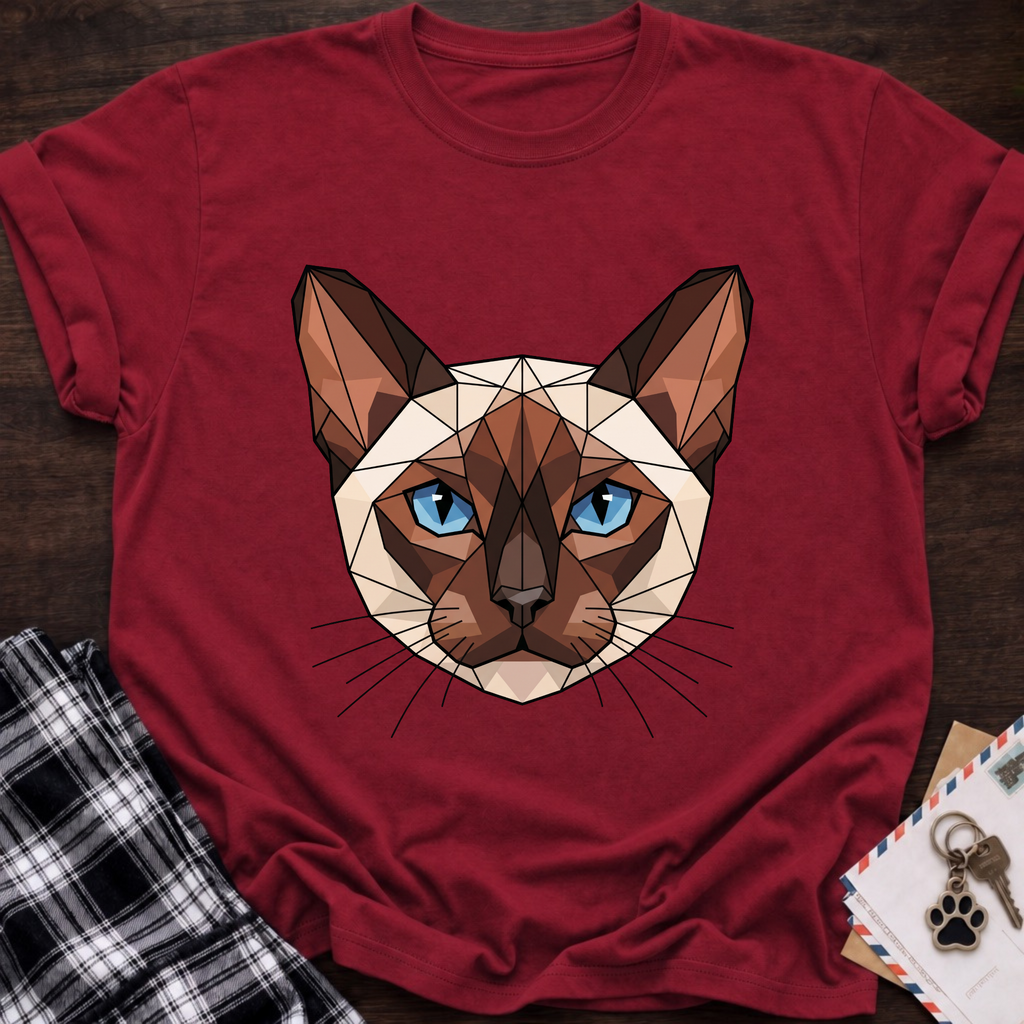 Low Poly Siamese T-shirt