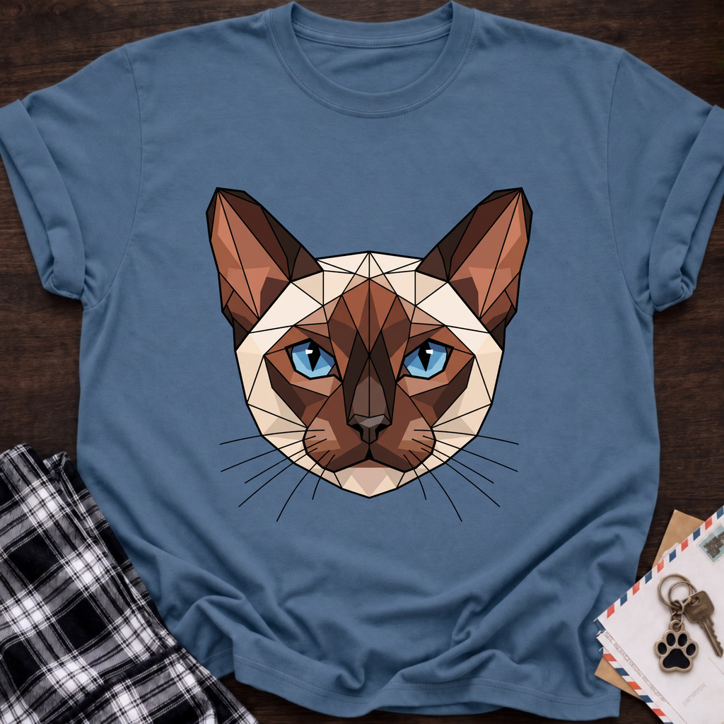 Low Poly Siamese T-shirt