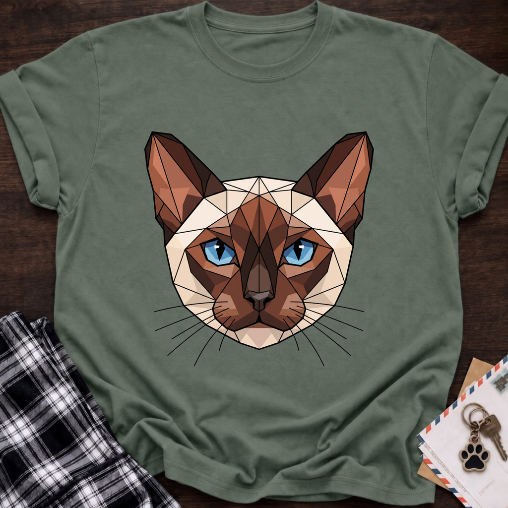 Low Poly Siamese T-shirt