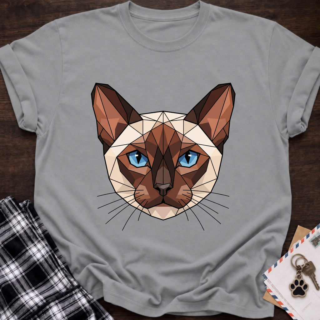 Low Poly Siamese T-shirt