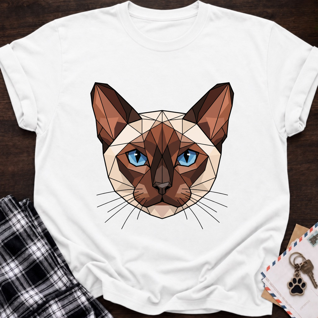 Low Poly Siamese T-shirt