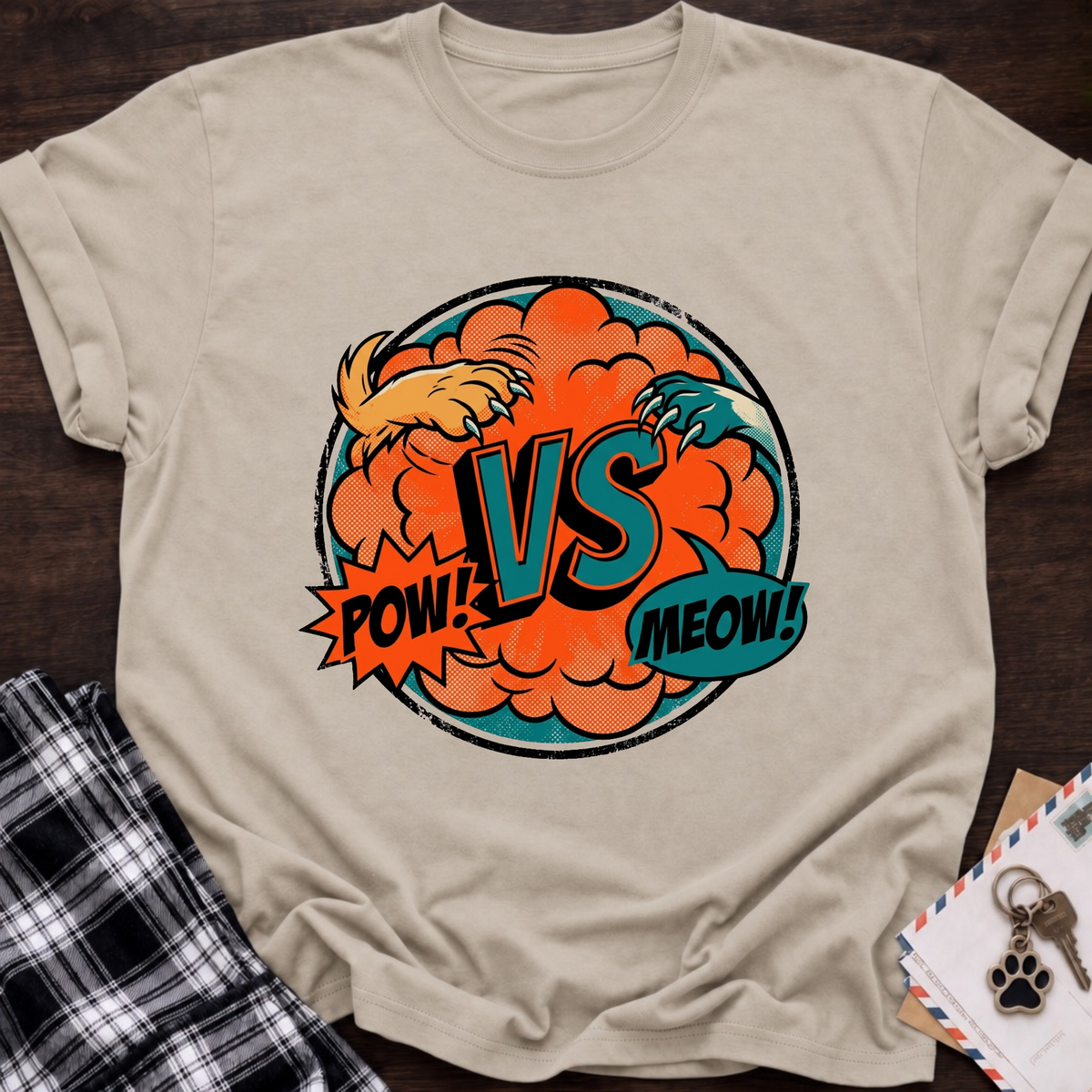 Pow vs Meow T-Shirt
