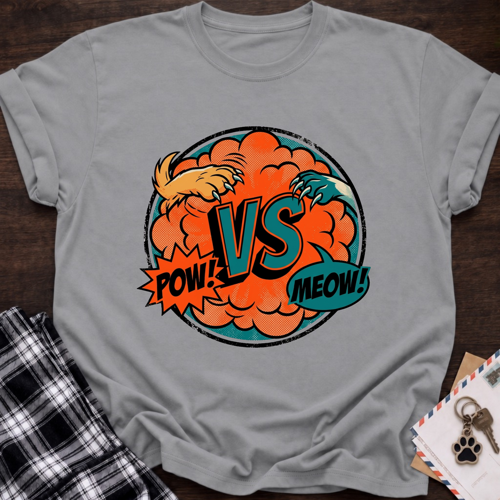Pow vs Meow T-Shirt
