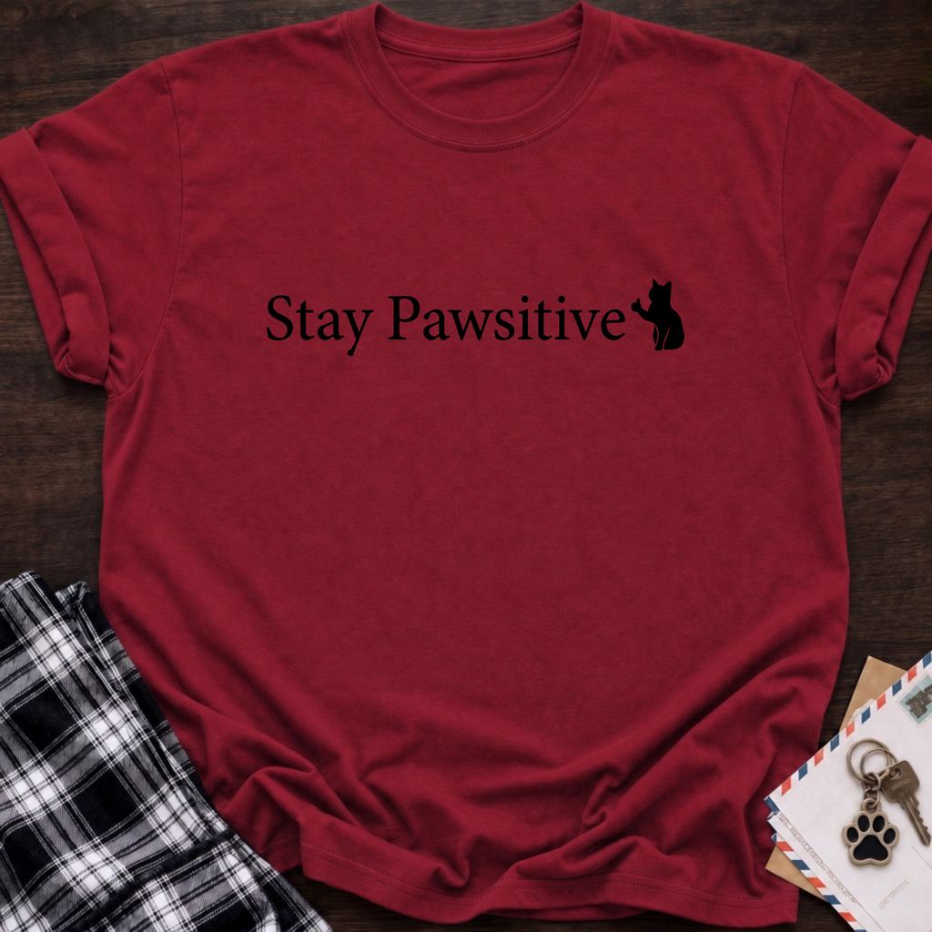 Stay Pawsitive T‑Shirt
