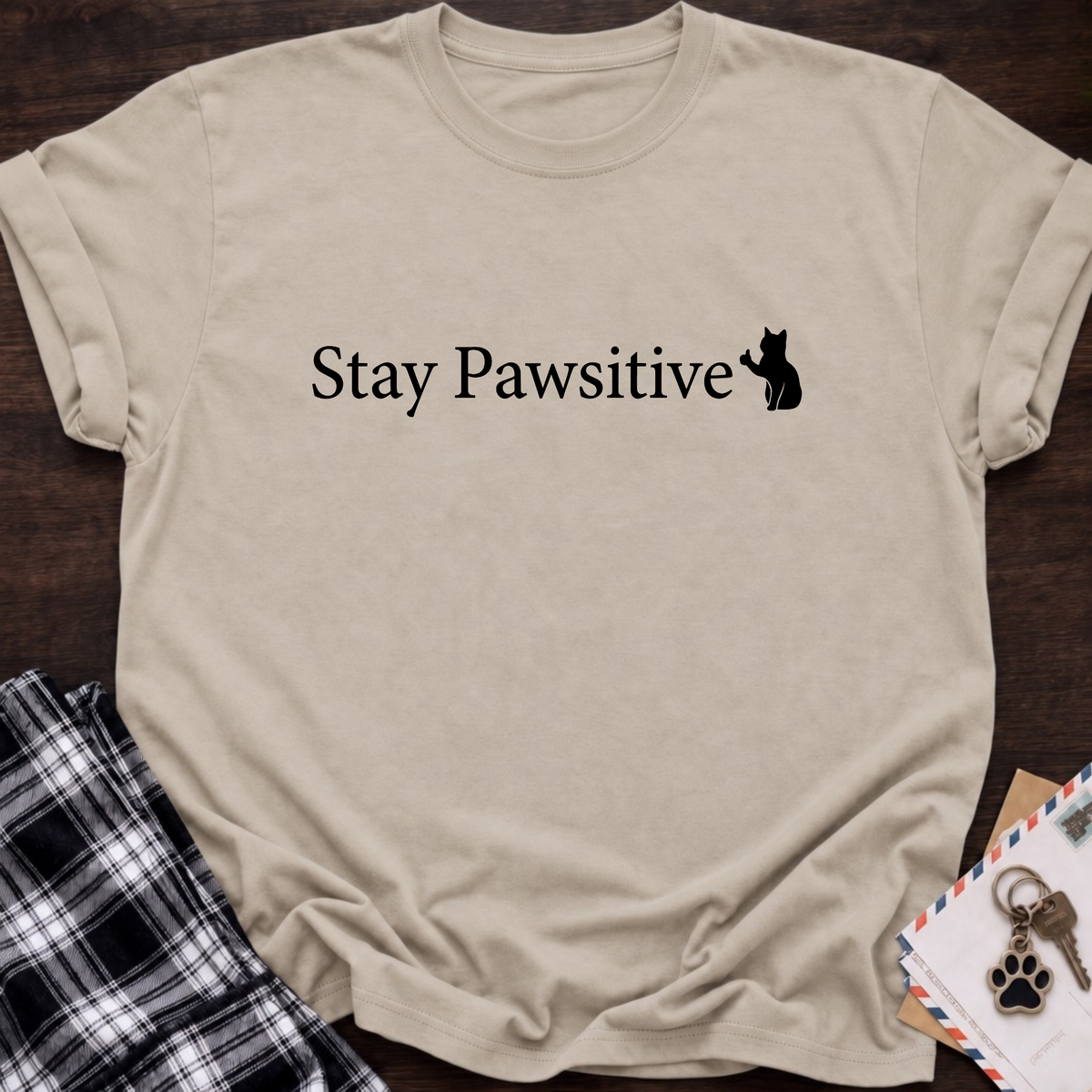 Stay Pawsitive T‑Shirt