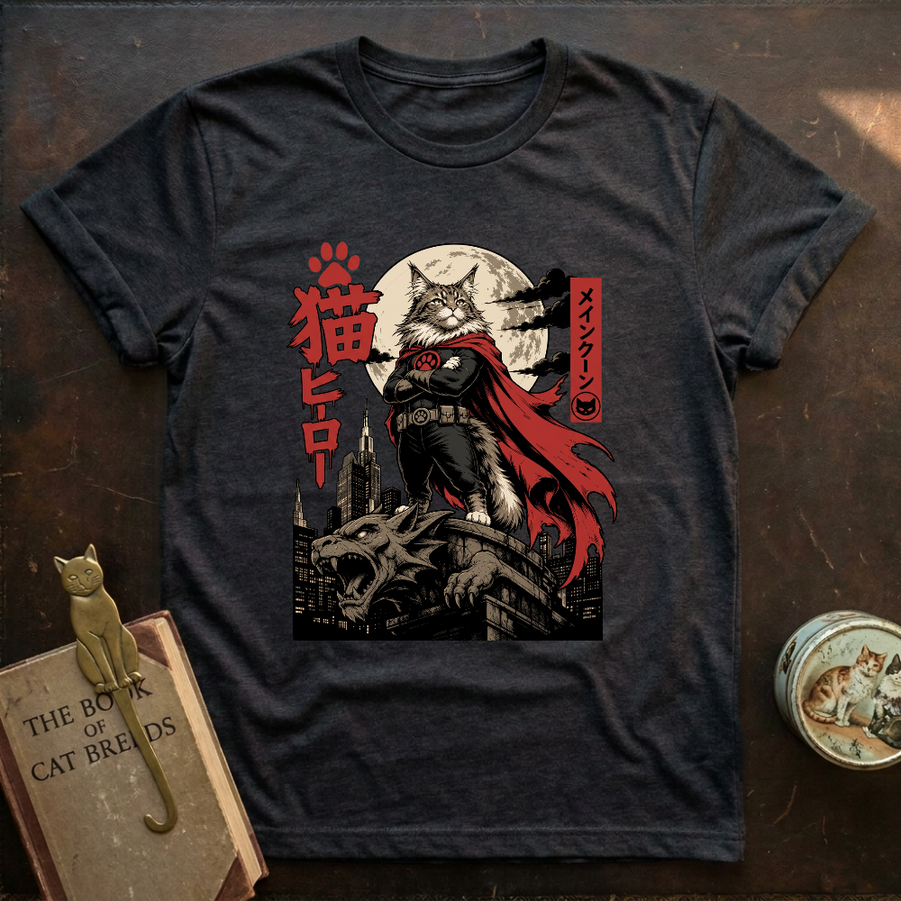 Gargoyle Cat Hero T-Shirt