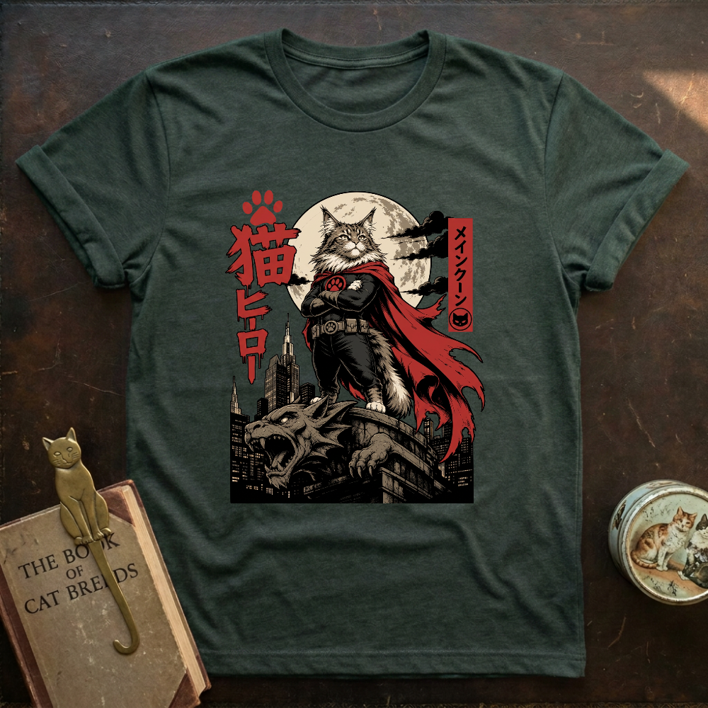 Gargoyle Cat Hero T-Shirt