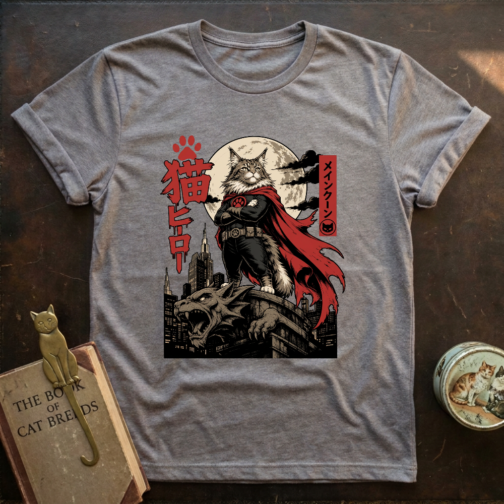 Gargoyle Cat Hero T-Shirt