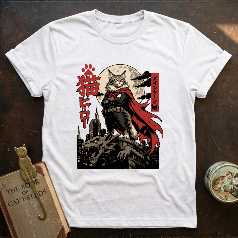 Gargoyle Cat Hero T-Shirt