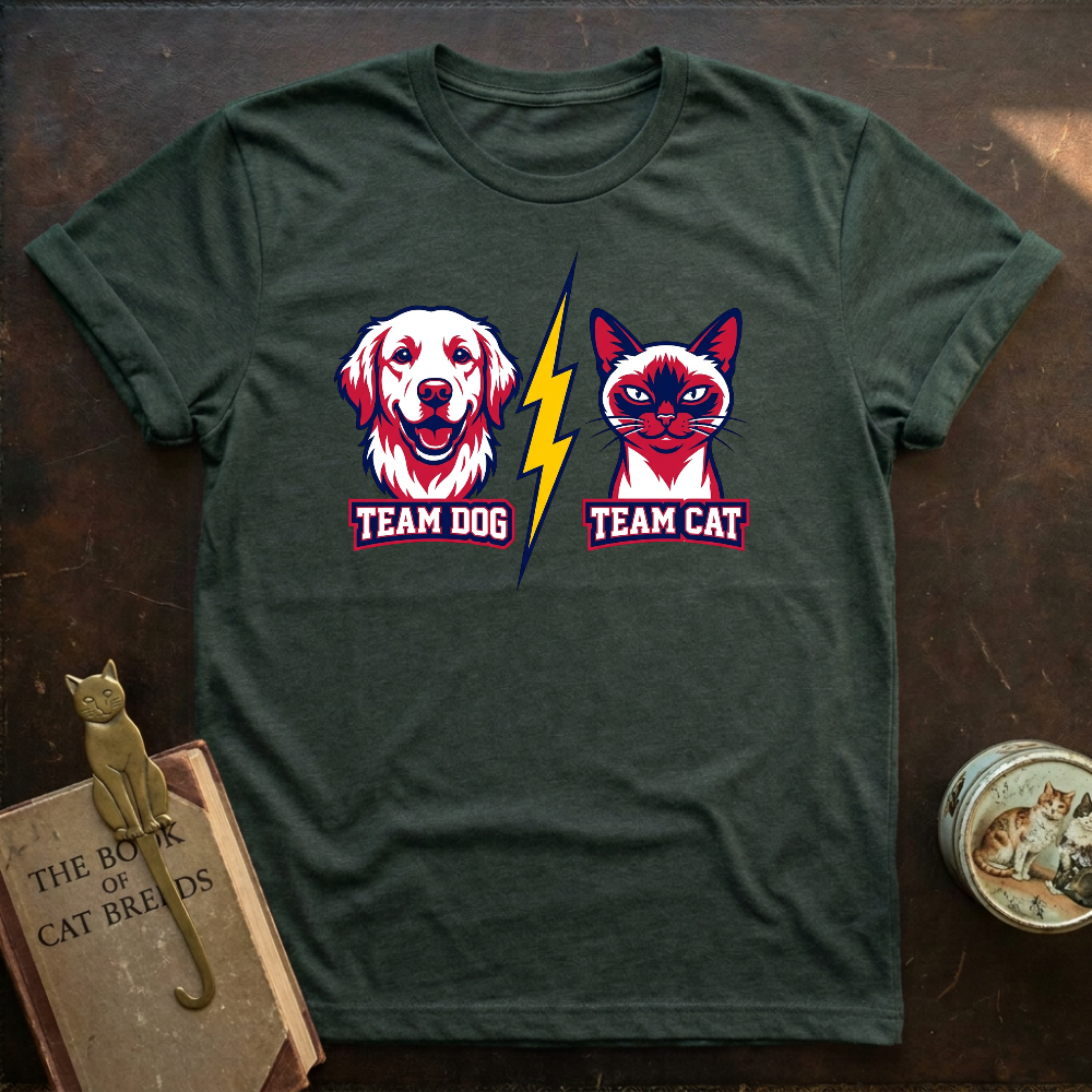 Team Dog vs Cat T-Shirt