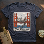 San Francisco Laying Cat T-Shirt