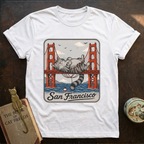 San Francisco Laying Cat T-Shirt