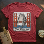 San Francisco Sitting Cat T-Shirt