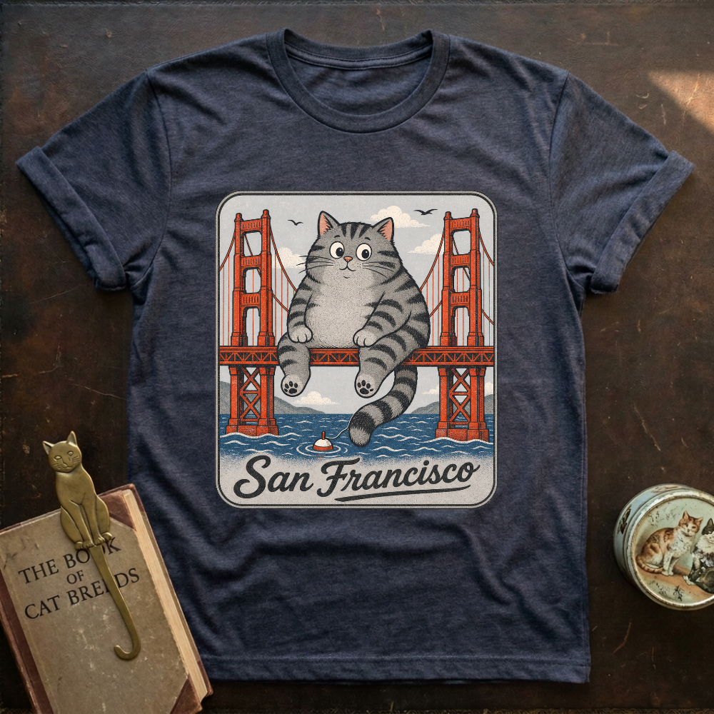 San Francisco Sitting Cat T-Shirt