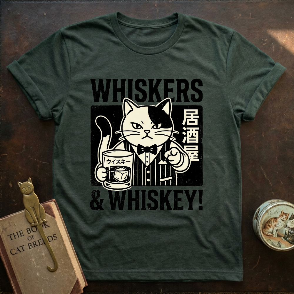 Whiskers and Whiskey T-Shirt