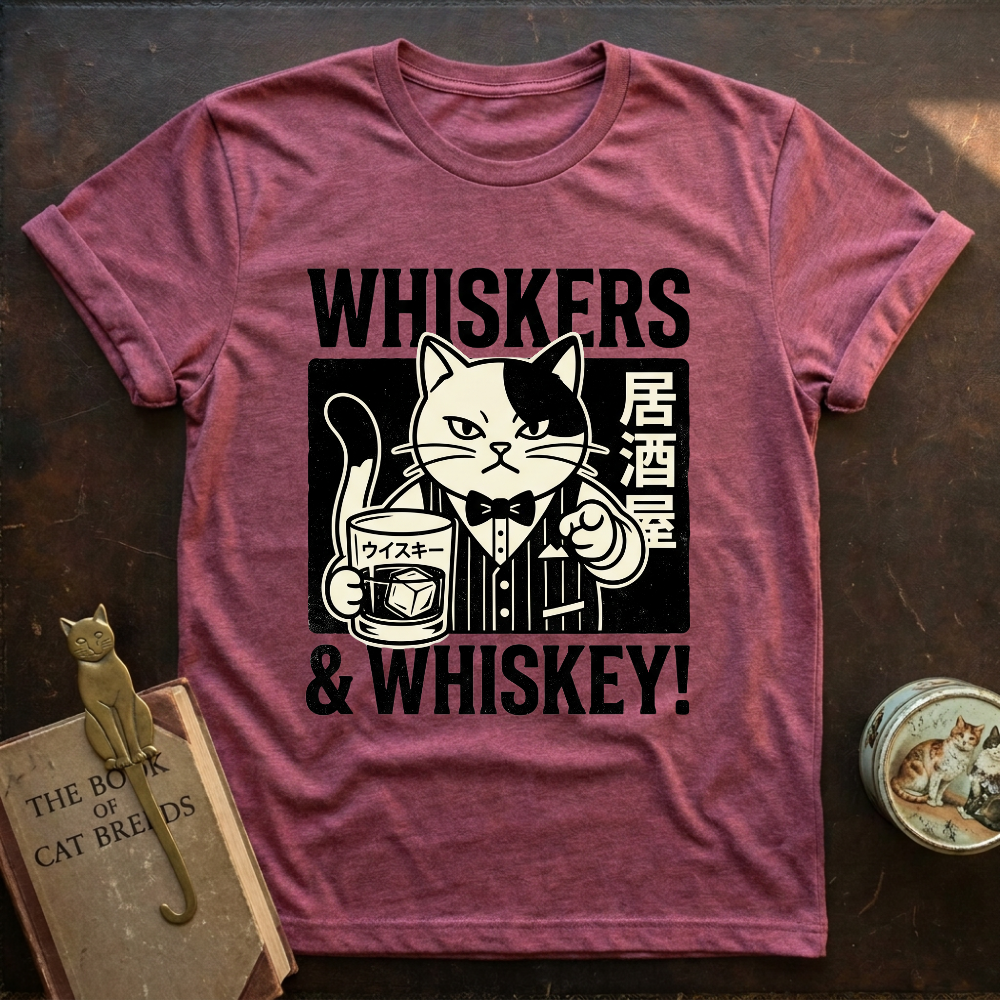 Whiskers and Whiskey T-Shirt