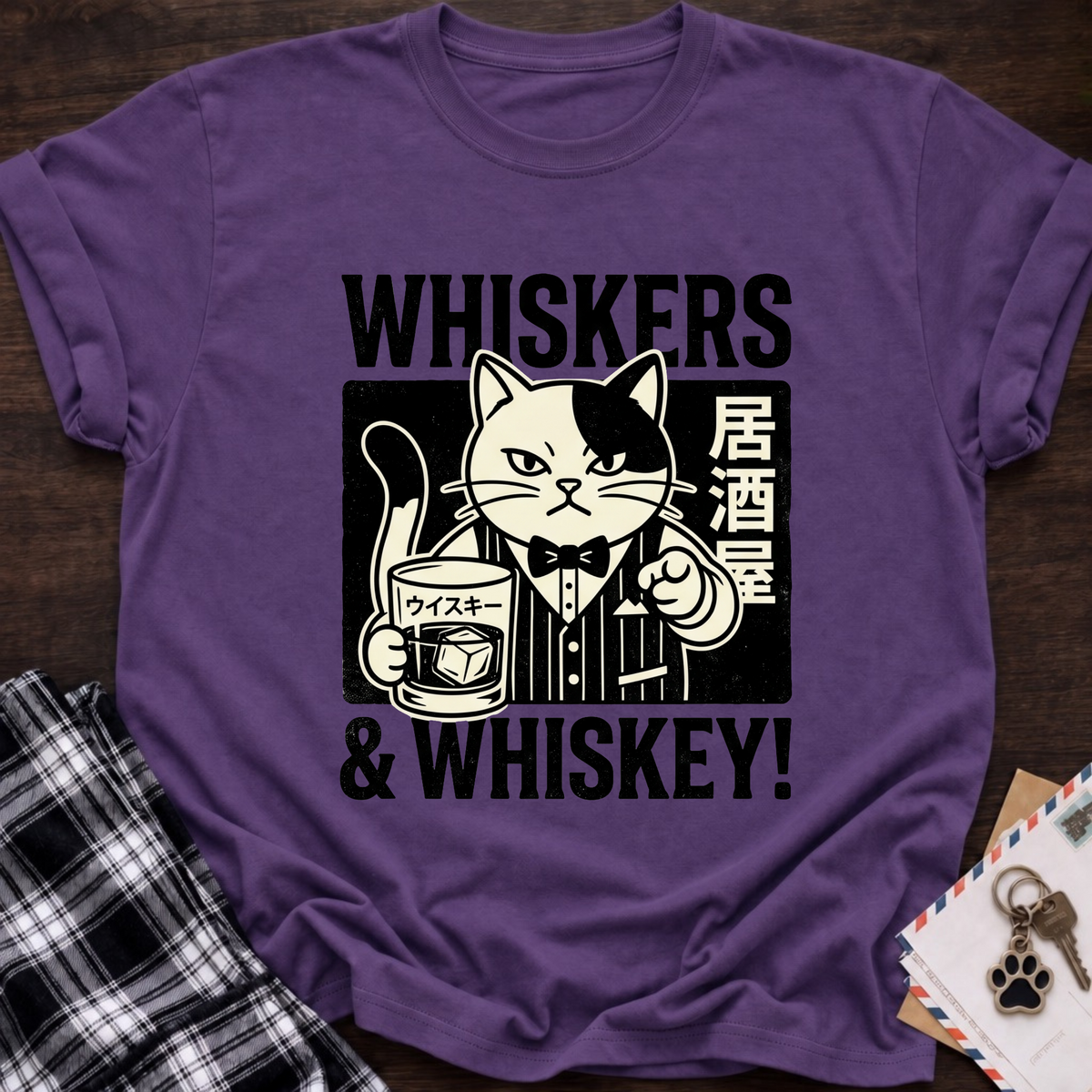 Whiskers and Whiskey T-Shirt
