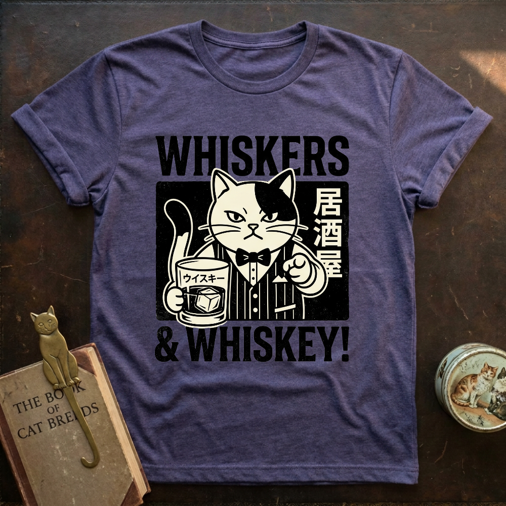 Whiskers and Whiskey T-Shirt