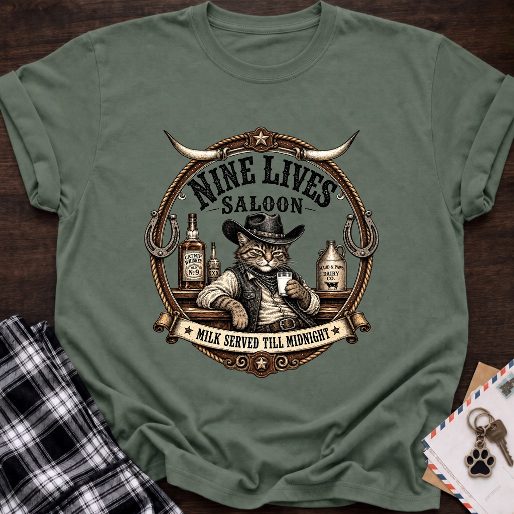 Nine Lives Saloon T-Shirt