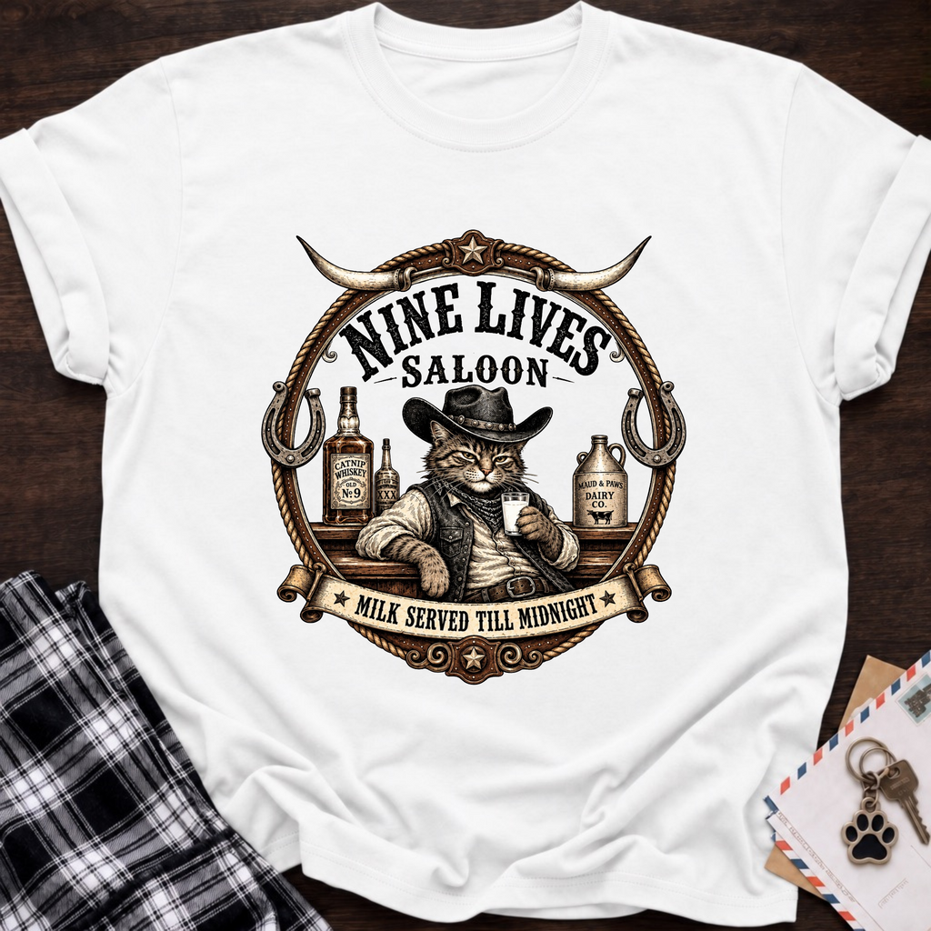 Nine Lives Saloon T-Shirt