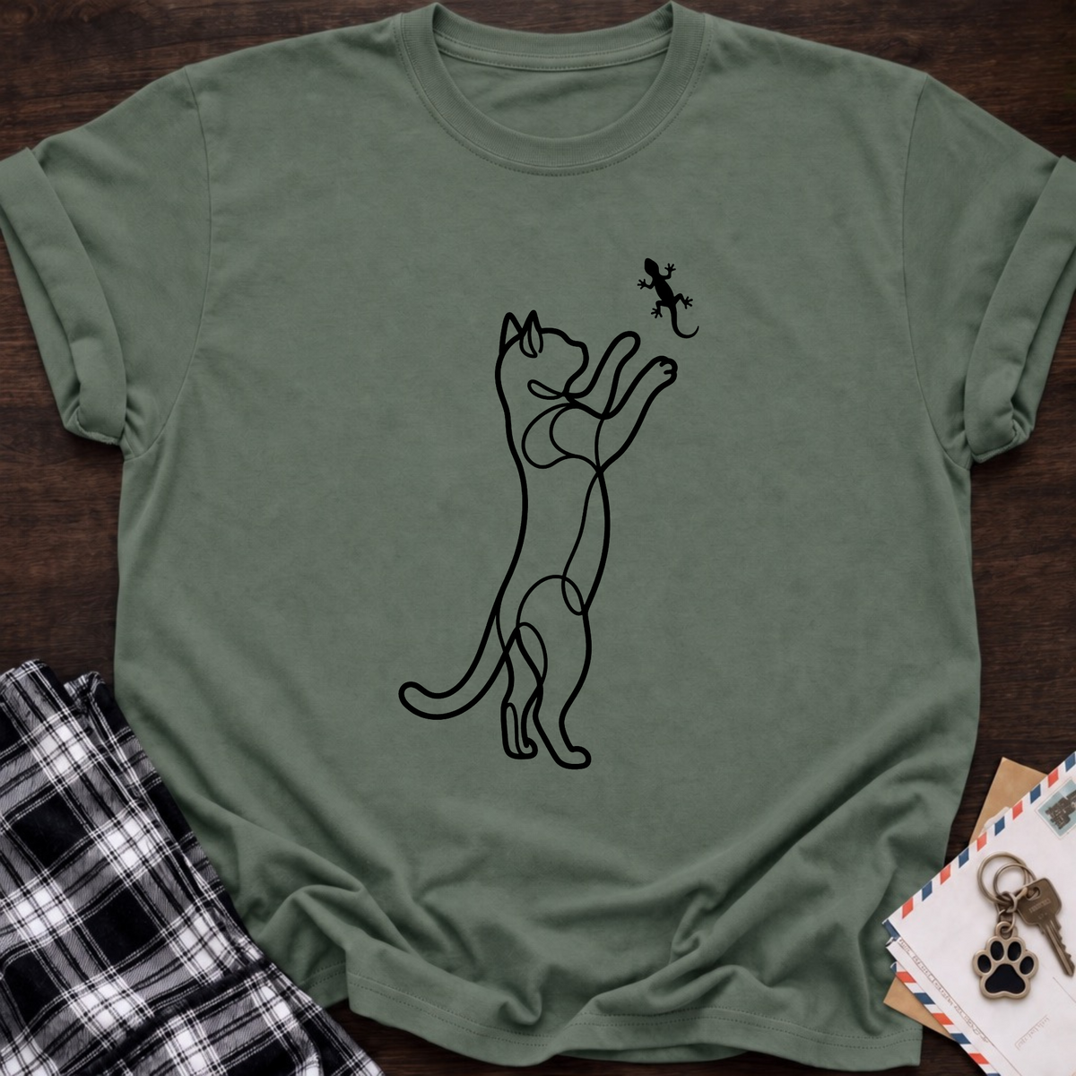 Cat & Lizzard T-Shirt