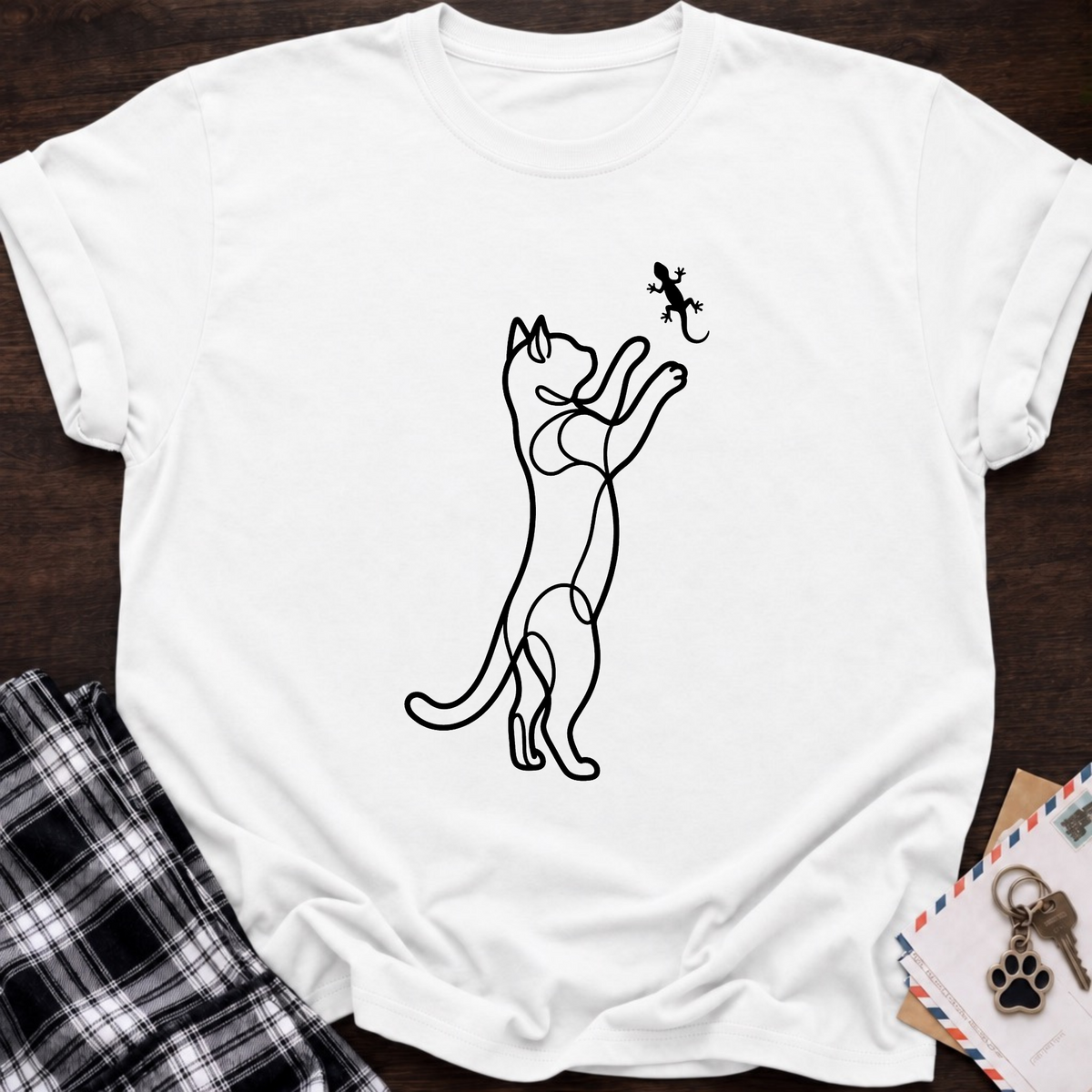 Cat & Lizzard T-Shirt