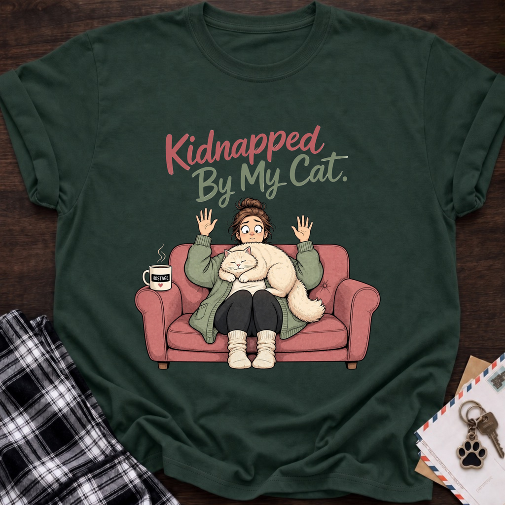 Kidnapped By Cat T-Shirt