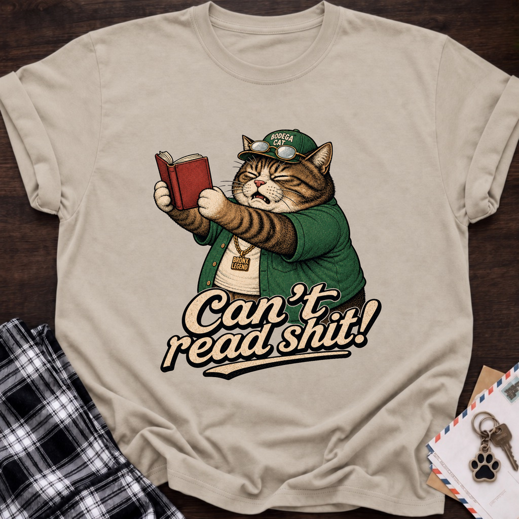 Can't Read T-Shirt